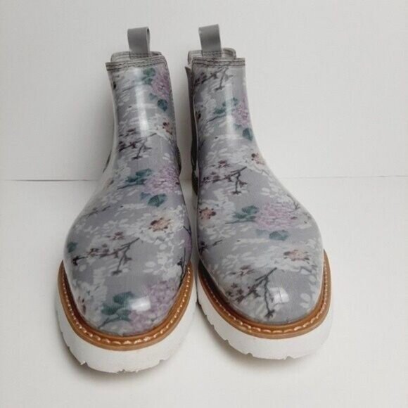 COUGAR Kensington Chelsea Rain Waterproof Boots Floral Sz 10 - Picture 6 of 14